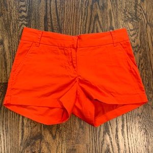 J Crew sz 4 red 3” chino shorts